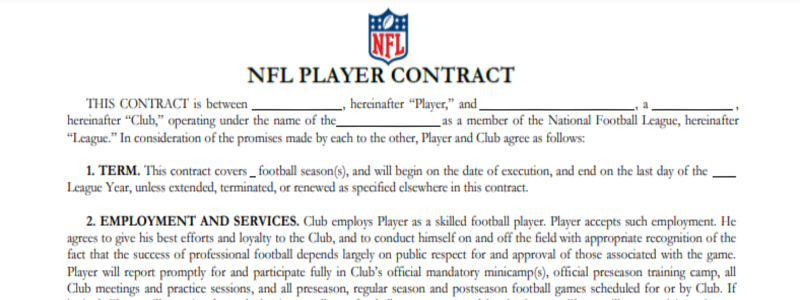 NFL Contract Negotiations Part 1: Developing Procedures and Policies