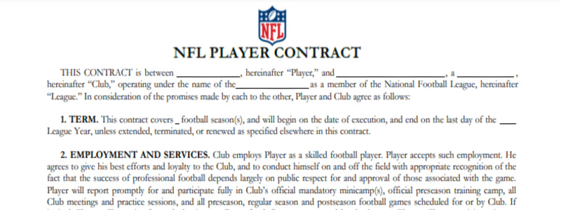 Nfl contracts deals