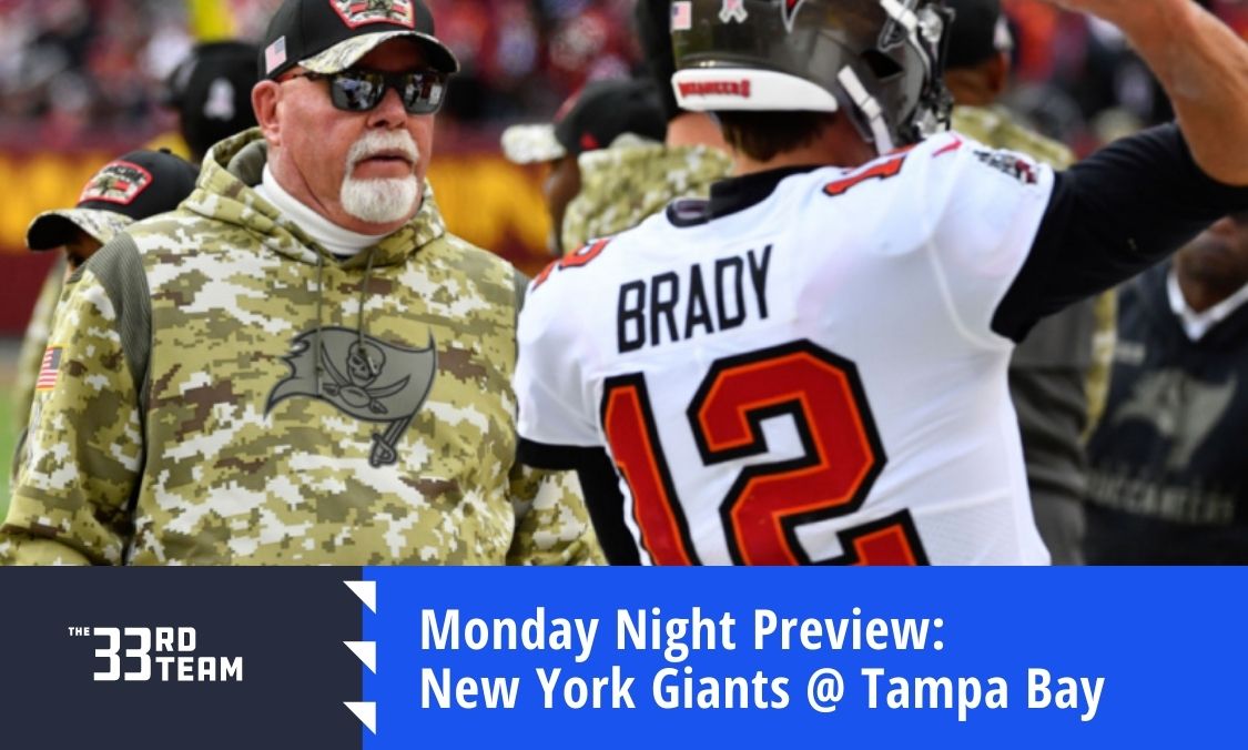 Monday Night Football Preview: New York Giants at Tampa Bay Buccaneers
