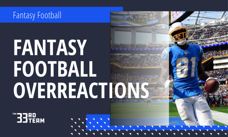 Week 10 Fantasy Overreactions