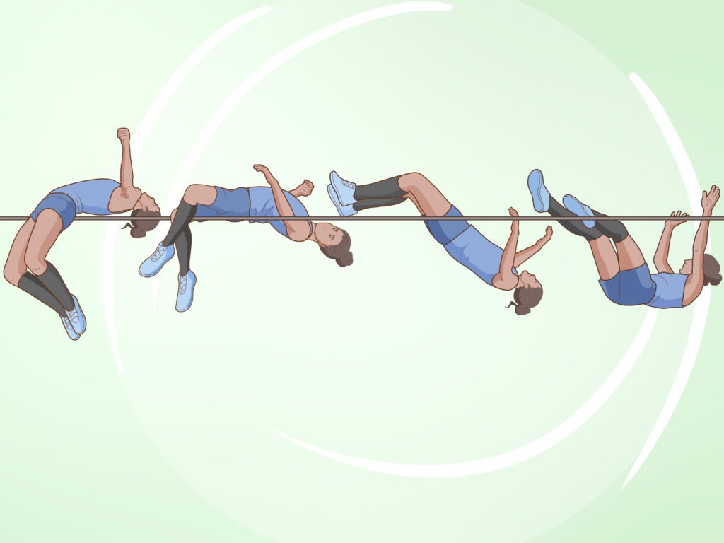 picture of an athlete performing the high jump