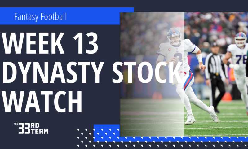 Dynasty Stock Watch Week 13