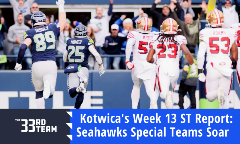 Kotwica’s Week 13 Special Teams Report: Seahawks ST Unit Soars