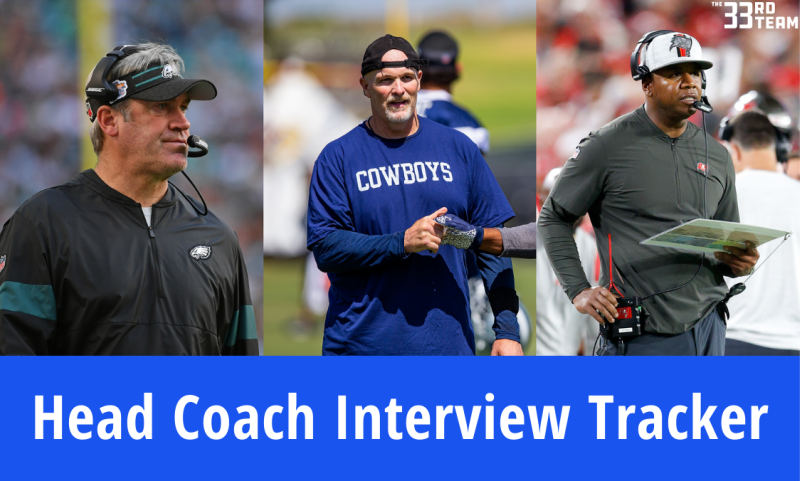The 33rd Team 2022 NFL Head Coach Interview Tracker