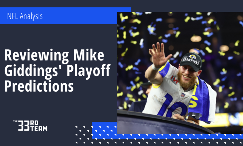 Reviewing Mike Giddings' Playoff Predictions