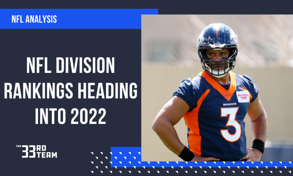 NFL Division Rankings Heading into 2022