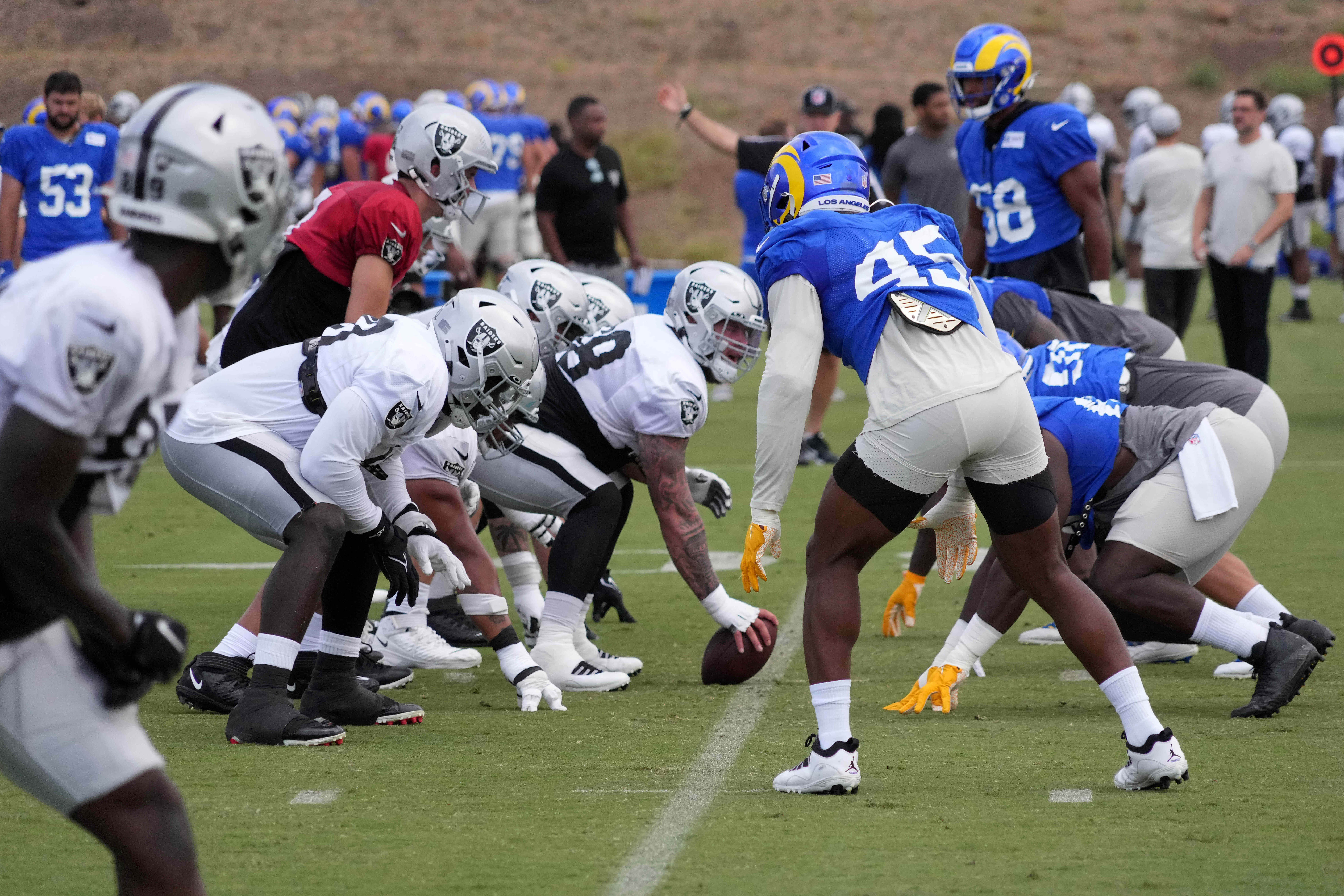 Raiders Rams Joint Practice