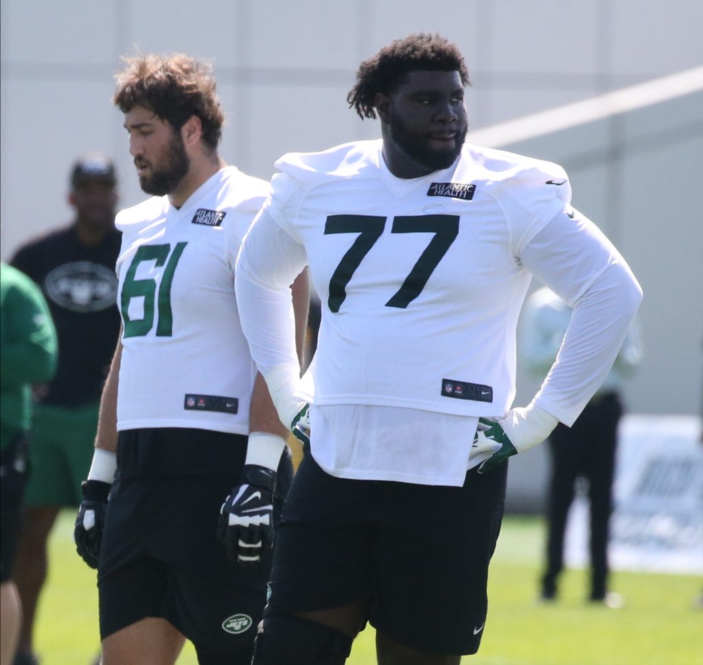 Mekhi Becton Practice