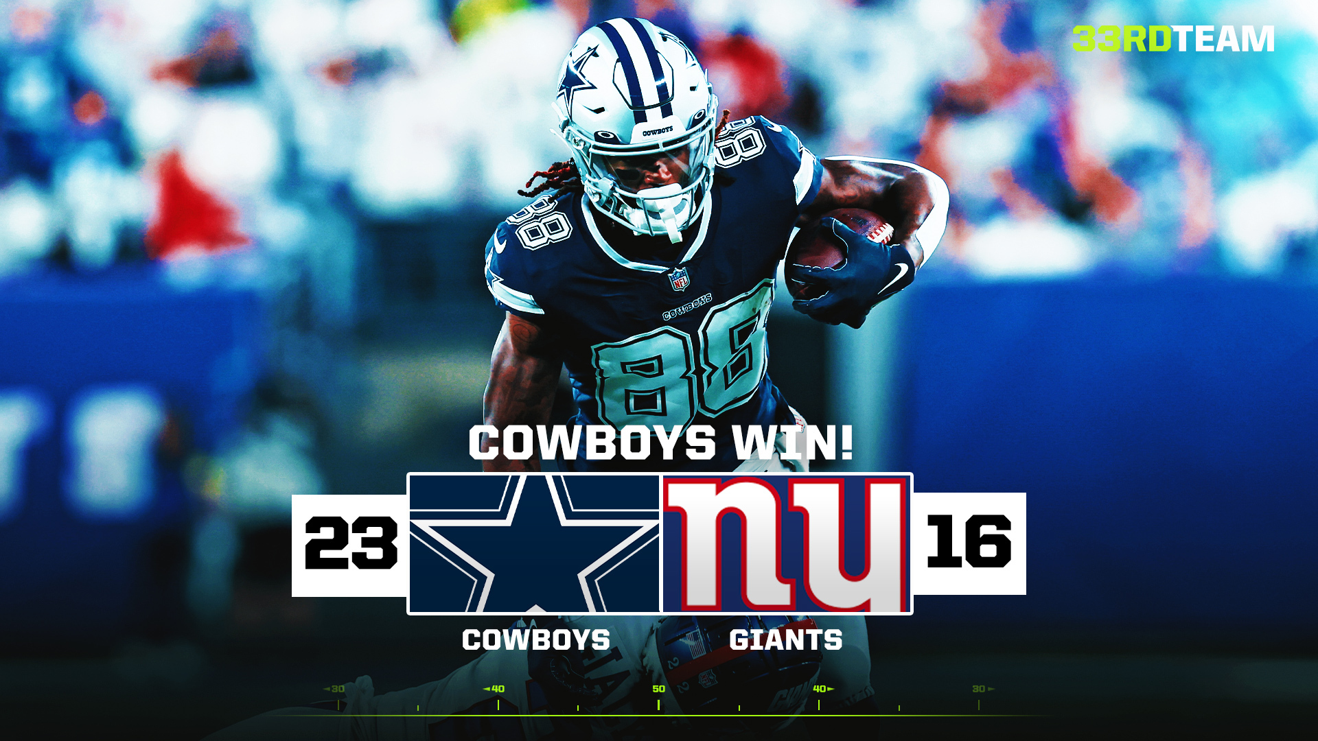 Cowboys Win Second in a Row, Hand Rival Giants First Loss