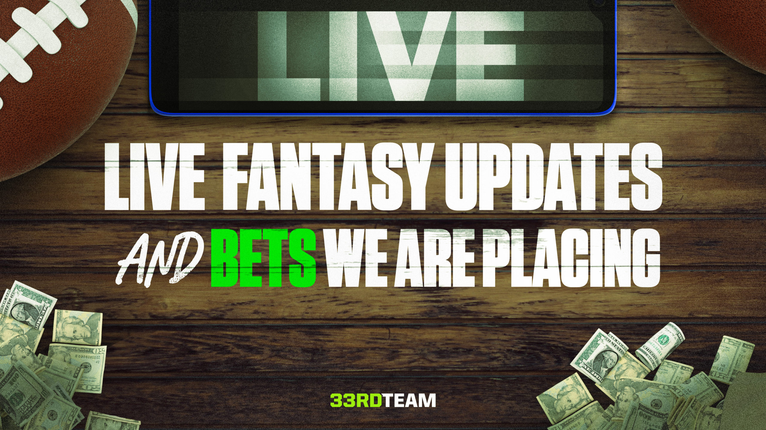 LIVE Blog – Week 3 Fantasy/Betting/DFS Updates