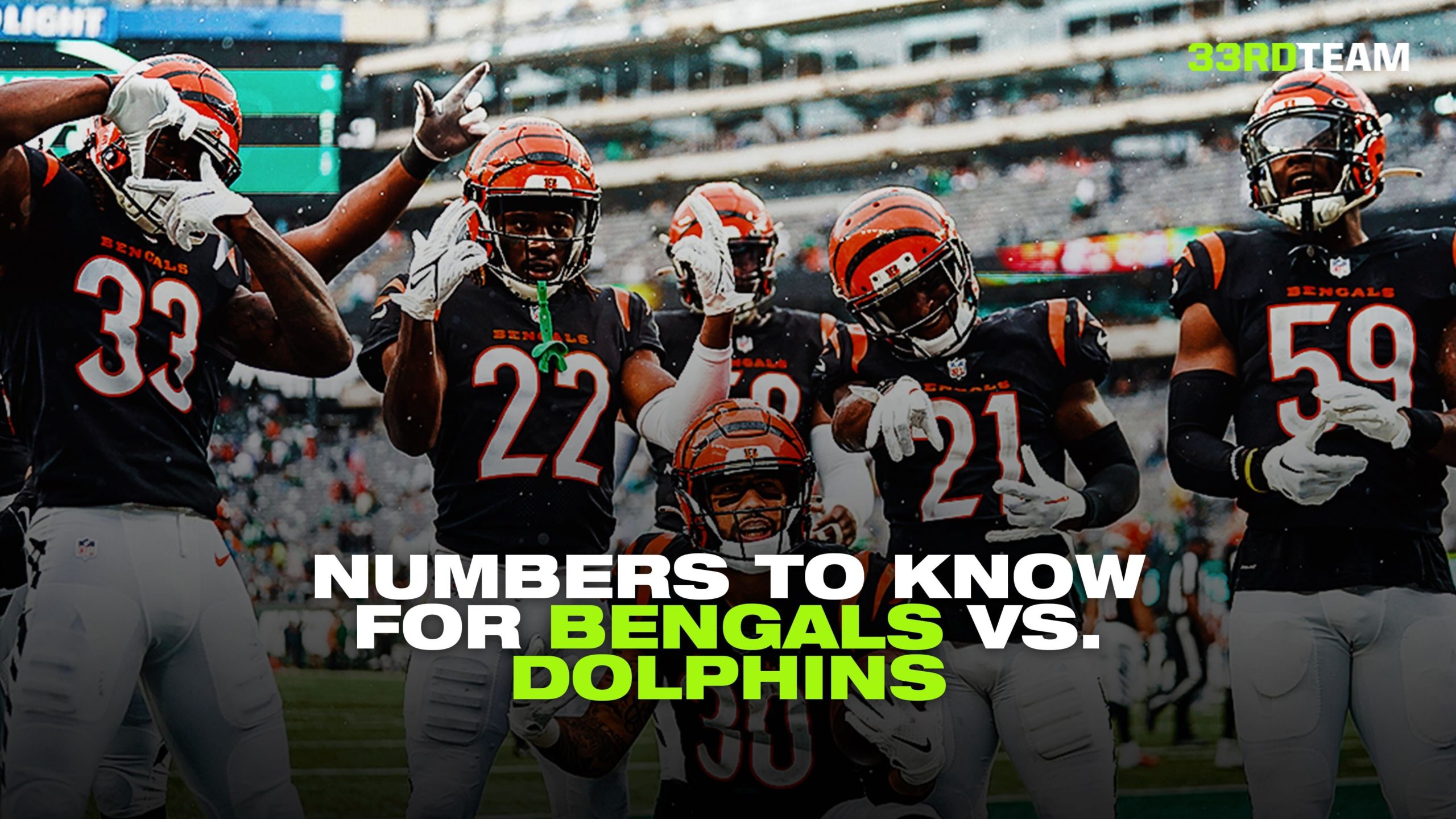 TNF Numbers to Know: Dolphins vs Bengals
