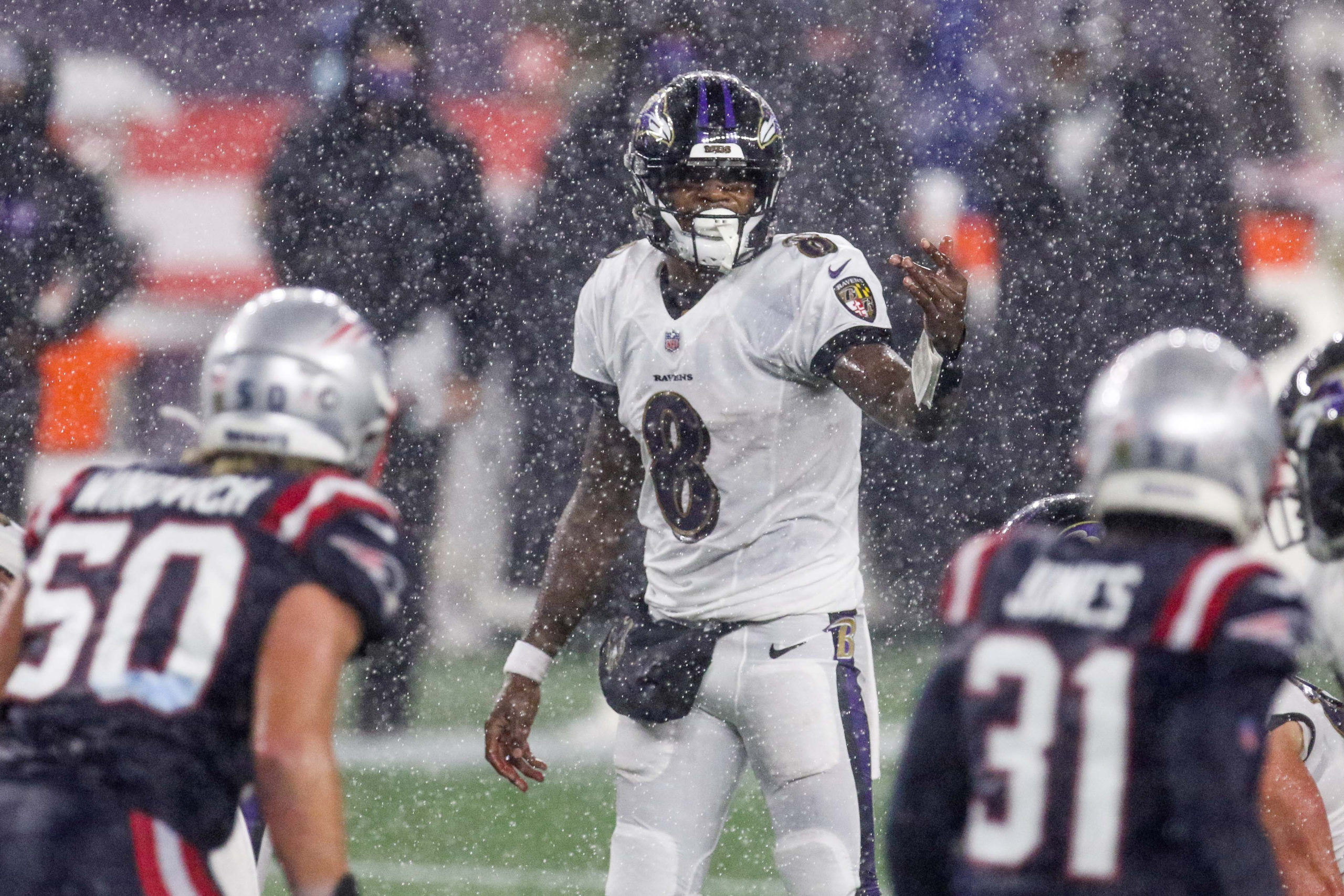 Lamar Jackson Ravens vs. Patriots