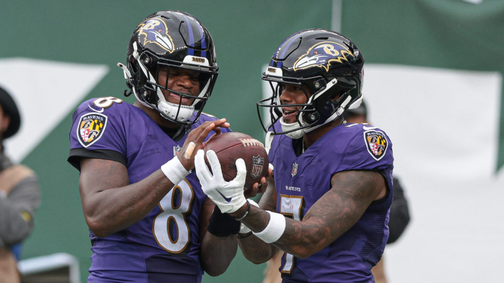 Baltimore Ravens Lamar Jackson Rashod Bateman