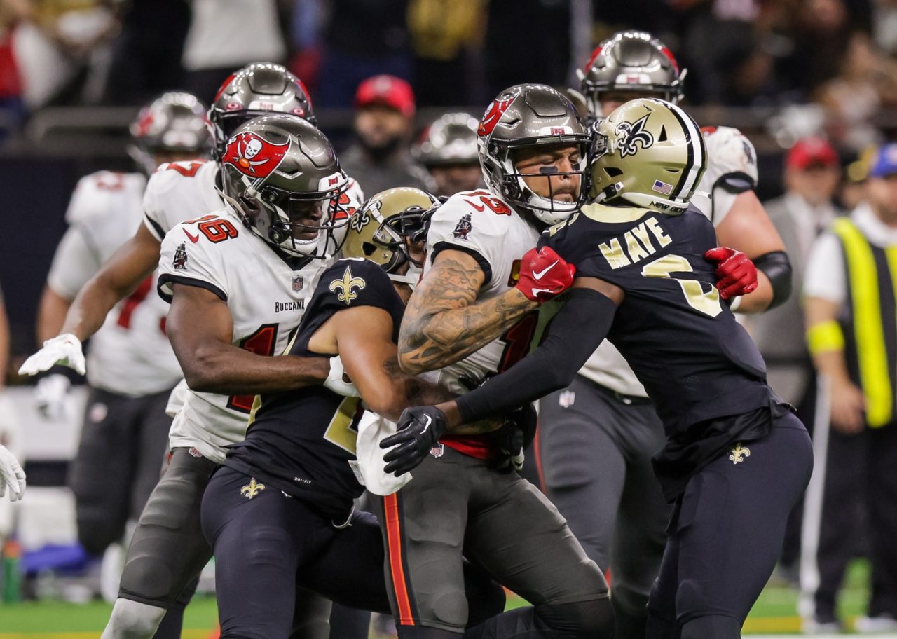 NFL Suspends Bucs’ Mike Evans For Role in Saints Brawl
