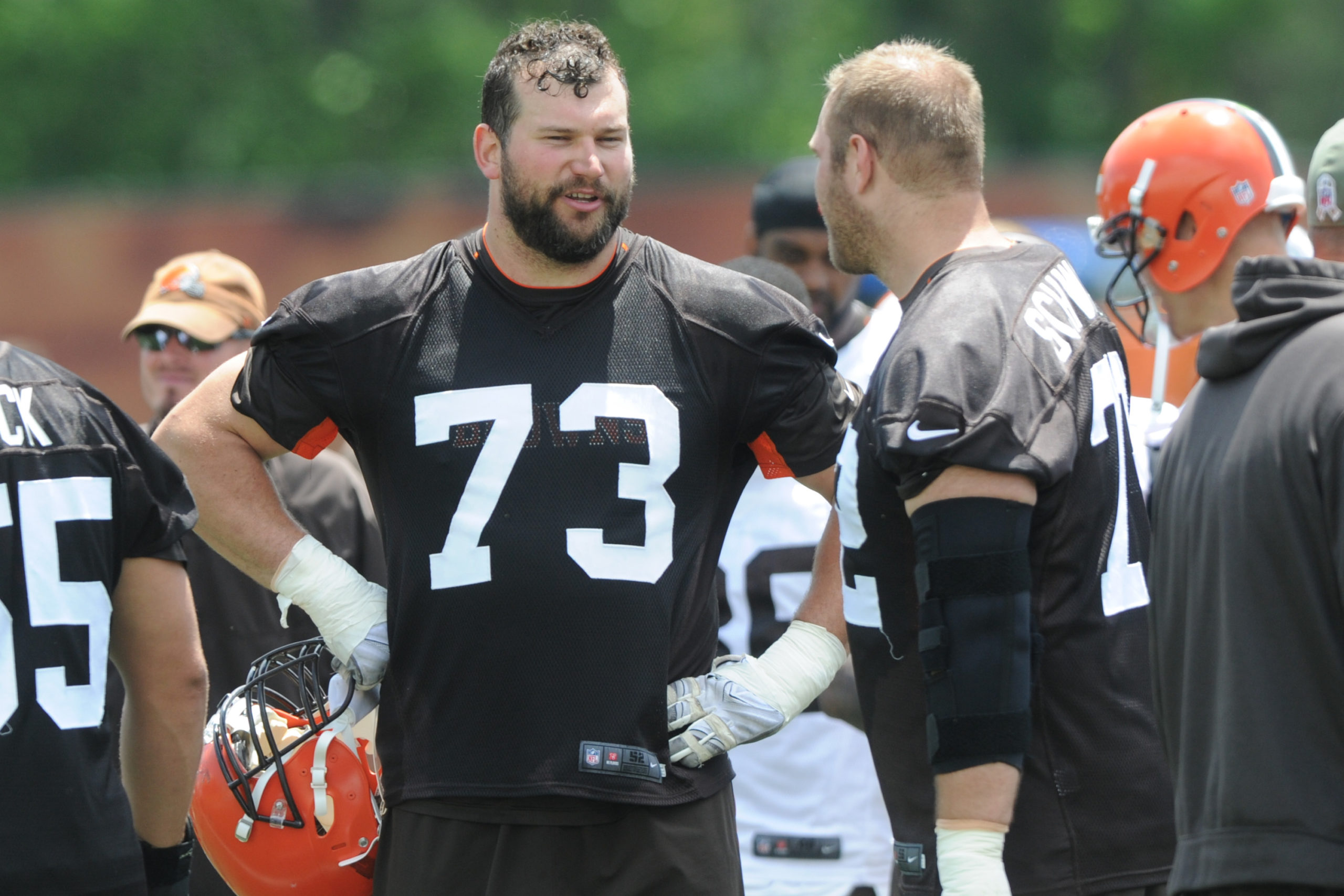 Joe Thomas and Mitchell Schwartz offensive lineman