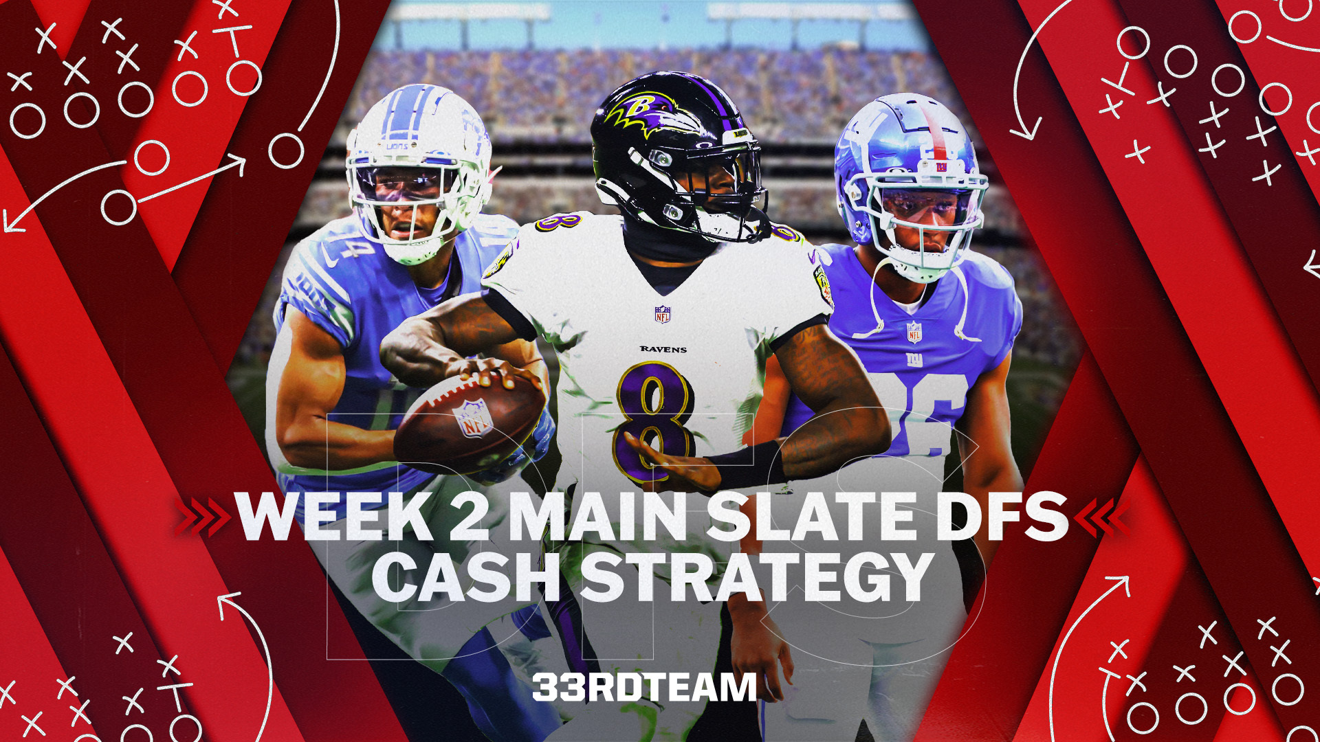 Week 2 Main Slate DFS Cash Games Strategy