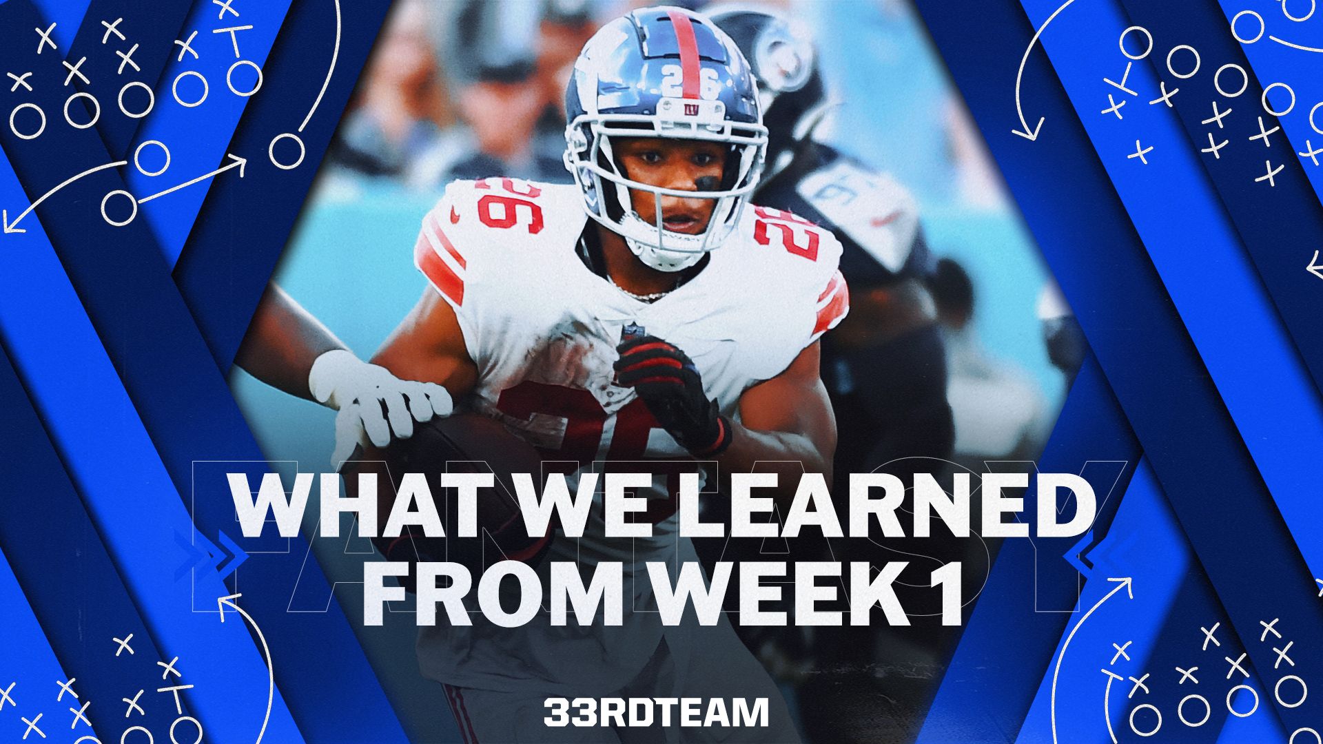 What We Learned from NFL Fantasy Week 1