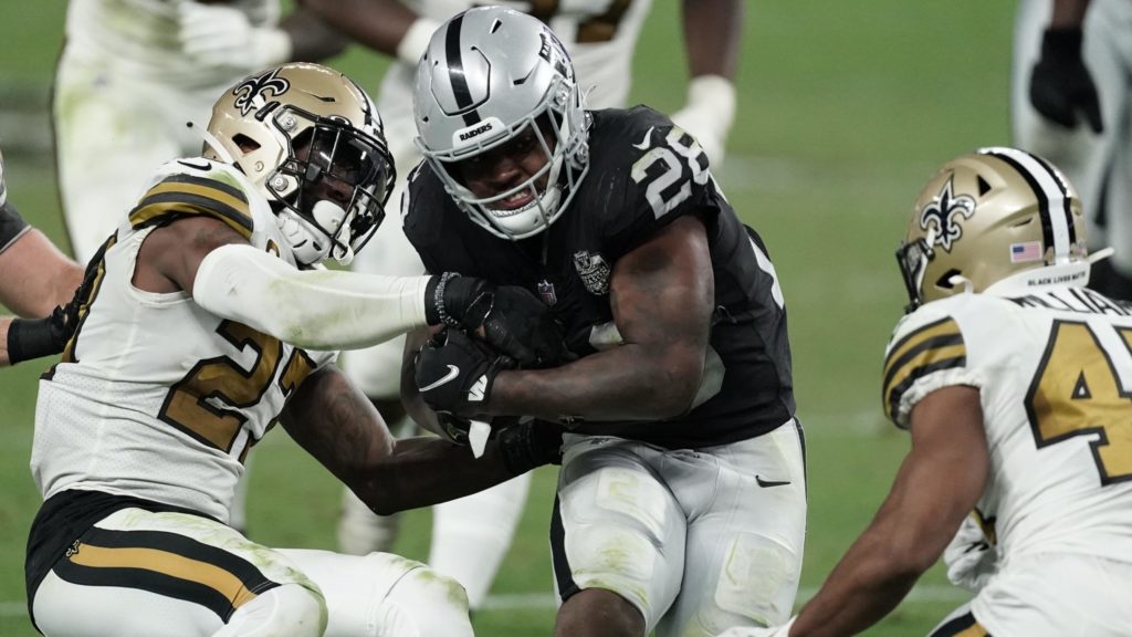 Josh Jacobs Raiders vs. Saints