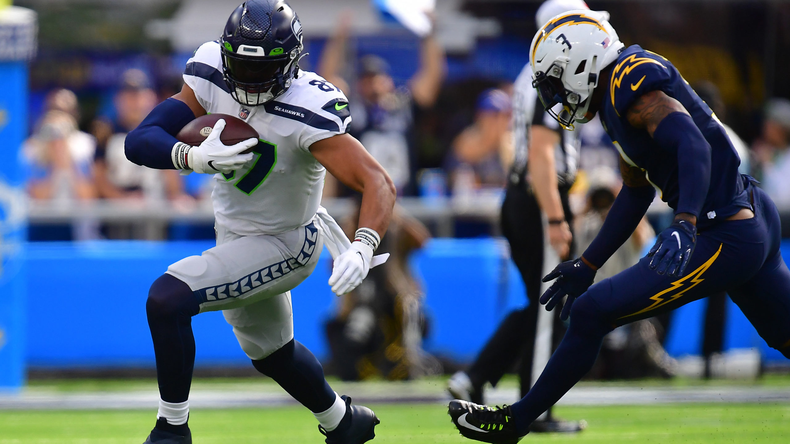 Noah Fant Seahawks vs. Chargers