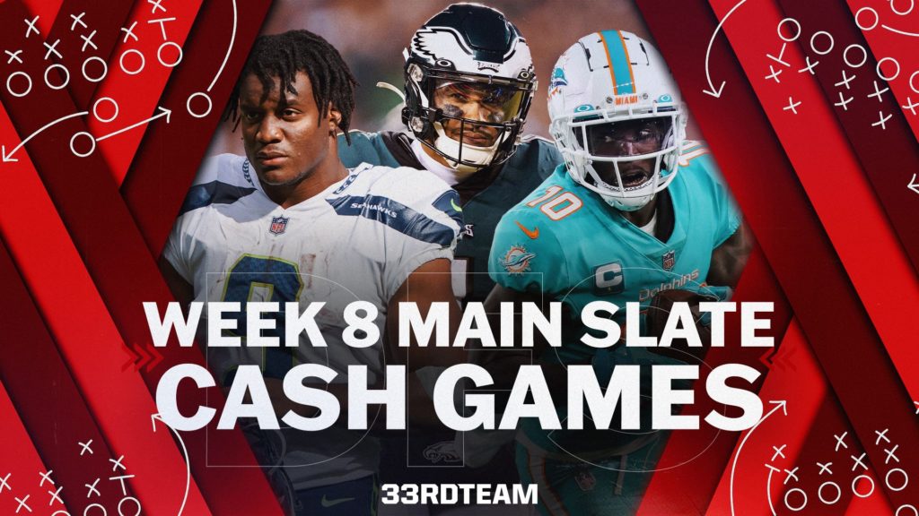 Week 8 DFS cash games