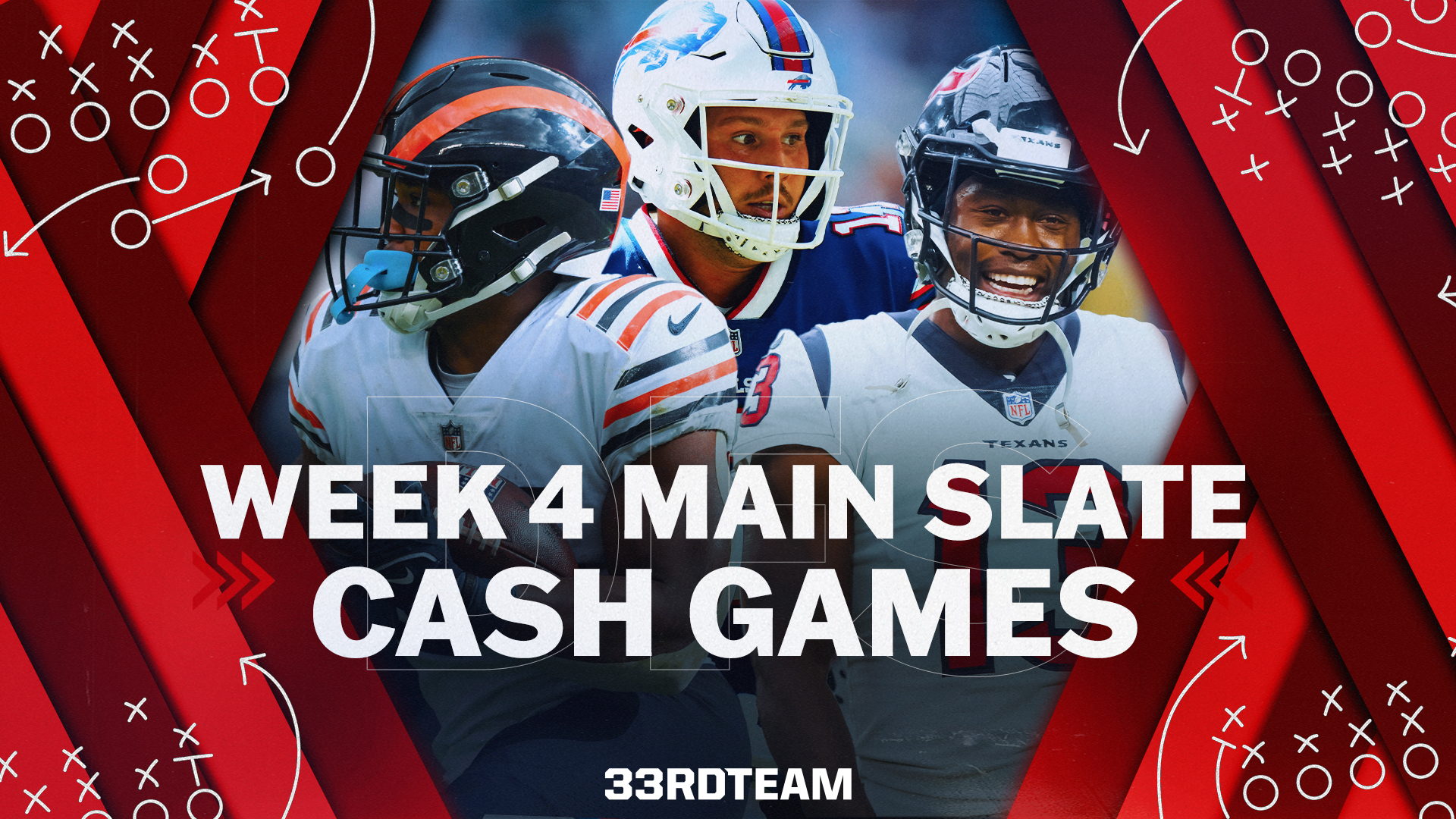 Week 4 Main Slate DFS Cash Games