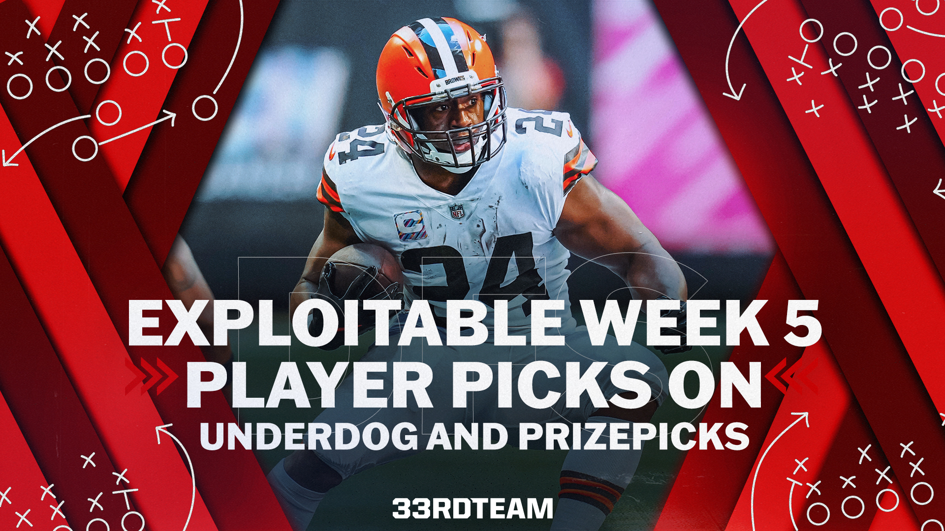 Exploitable Week 5 Player Picks on Underdog and PrizePicks