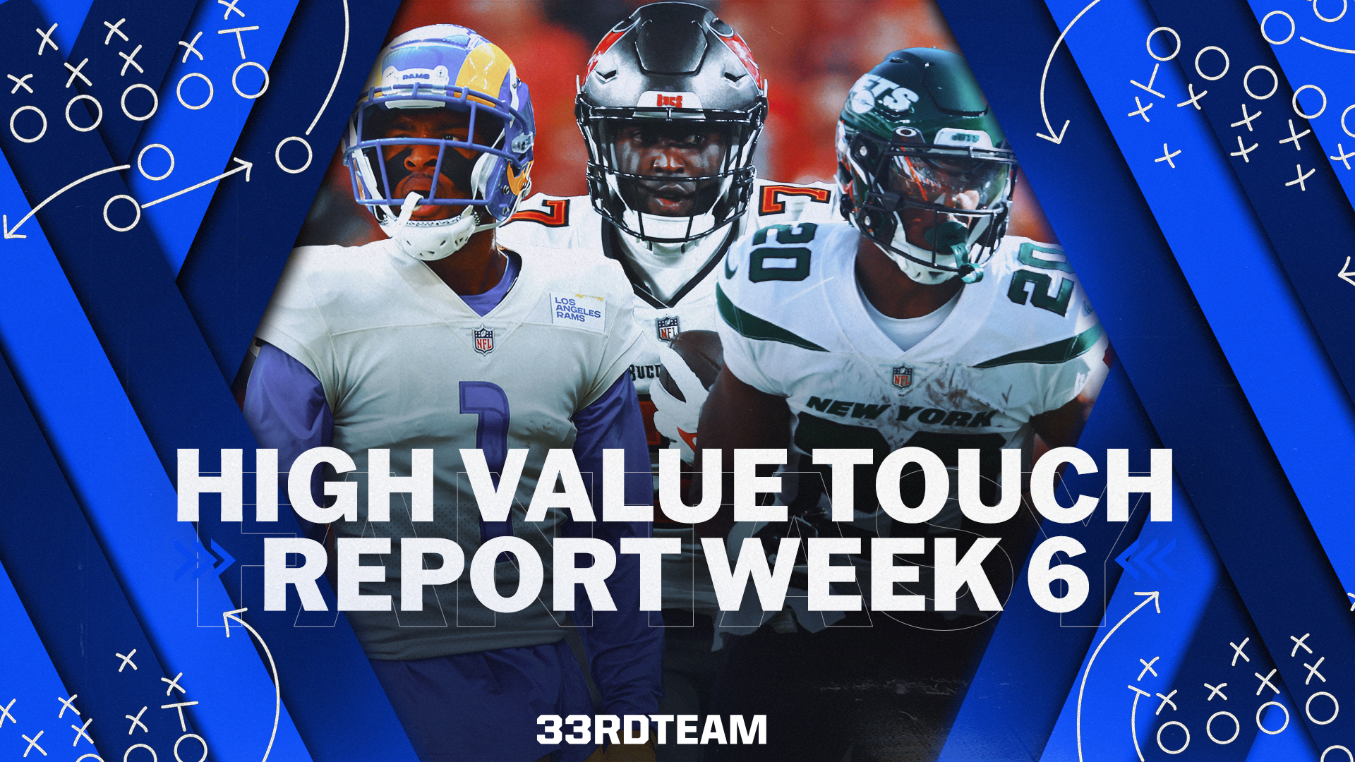 High-Value Touch Report: Week 6 Rushing & Receiving Data