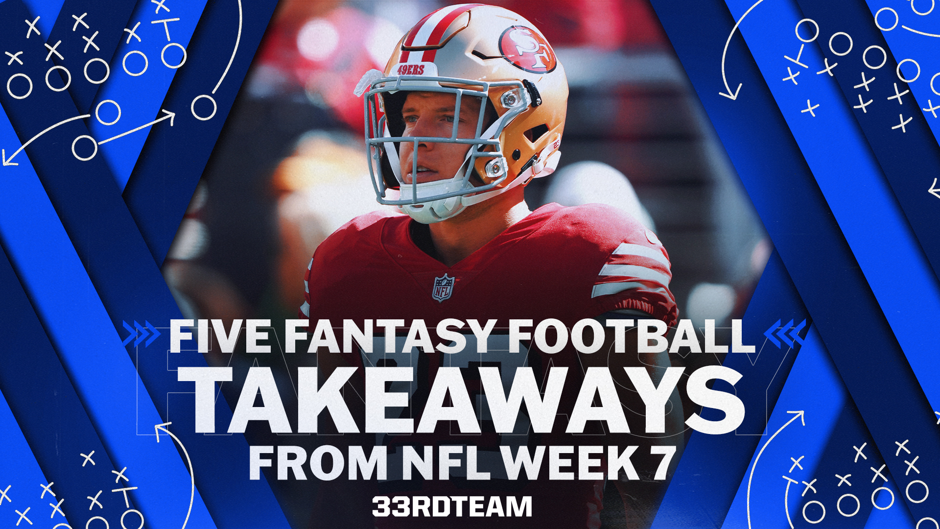 Five Fantasy Football Takeaways: NFL Week 7