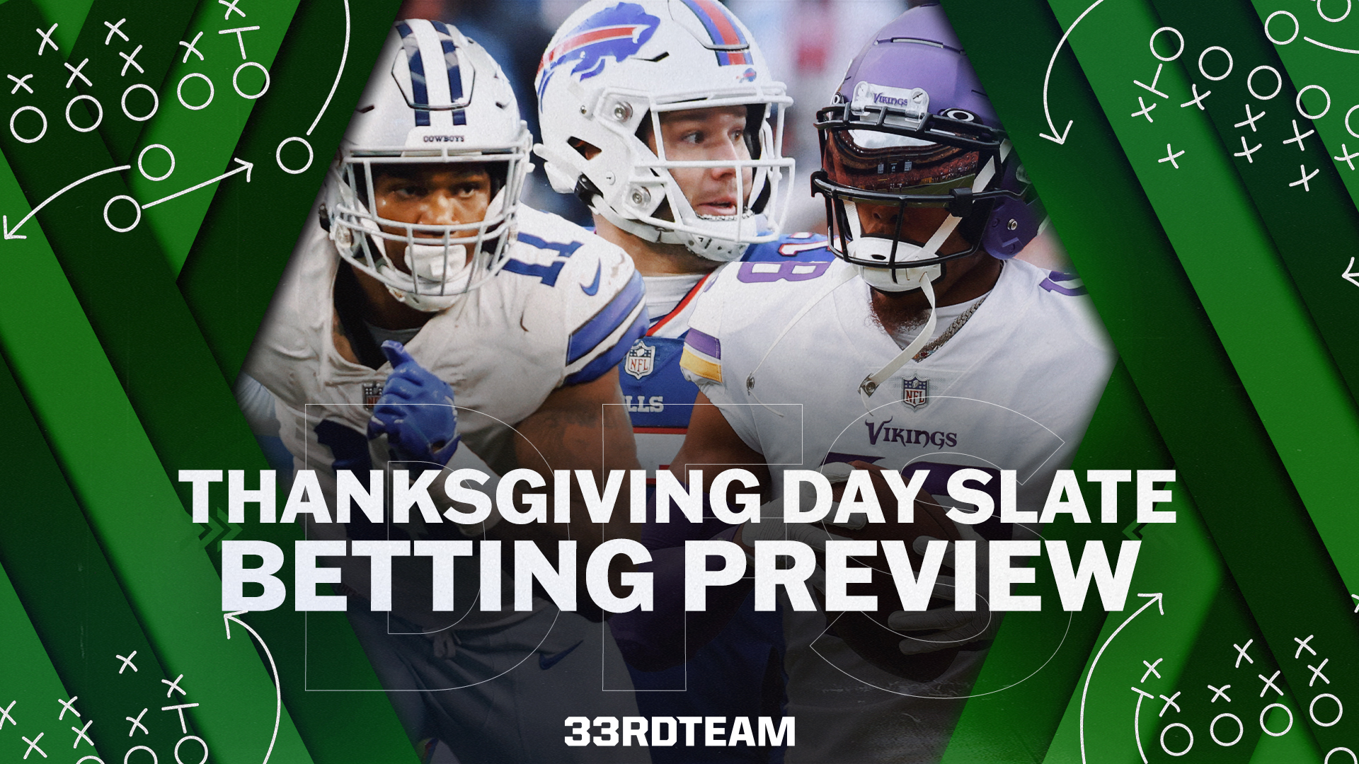 NFL Week 12 Thanksgiving Day Games Betting Preview