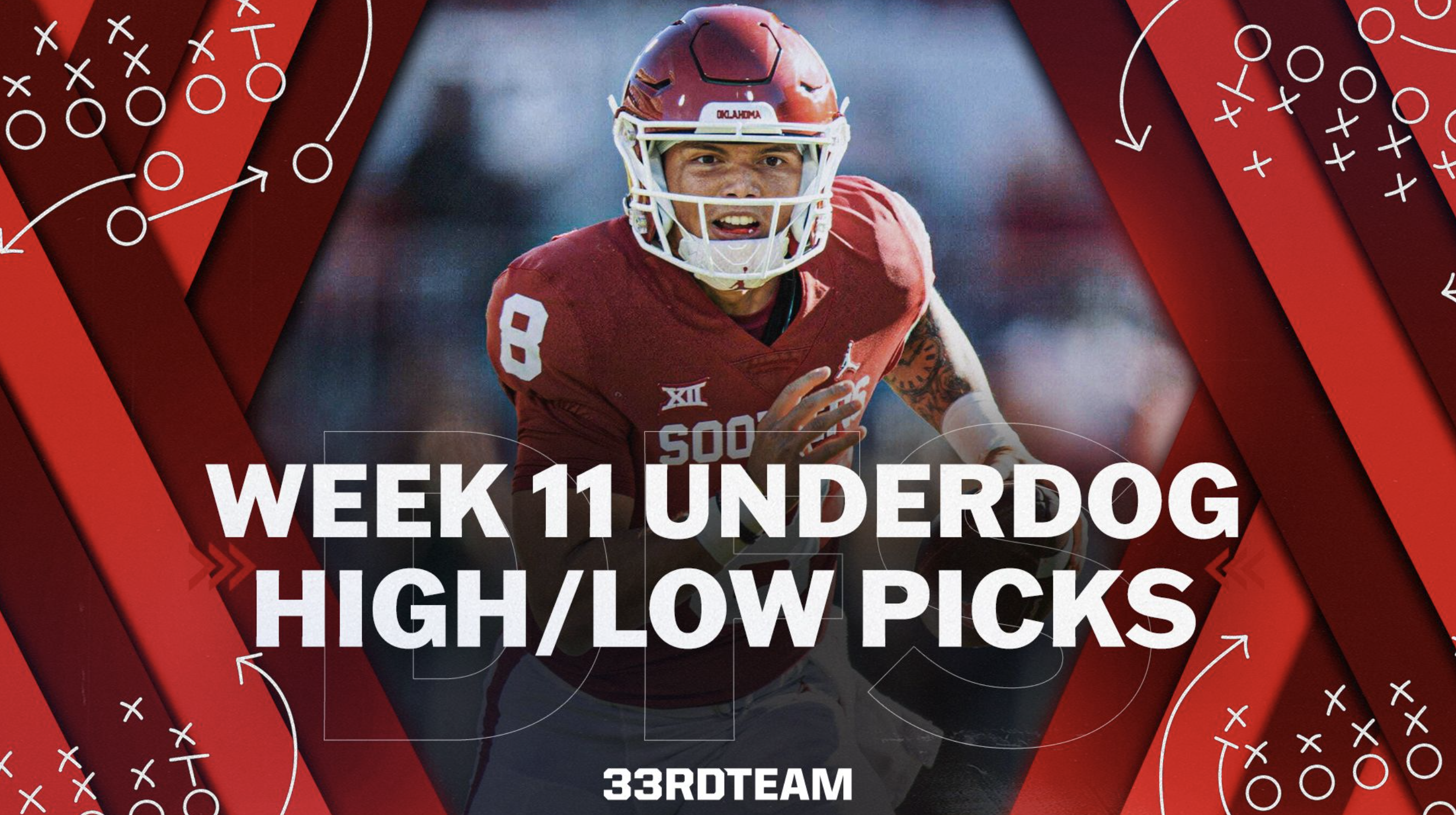 Double Up with Oklahoma’s Gabriel, Mims vs. WVU in College Pick’em Week 11