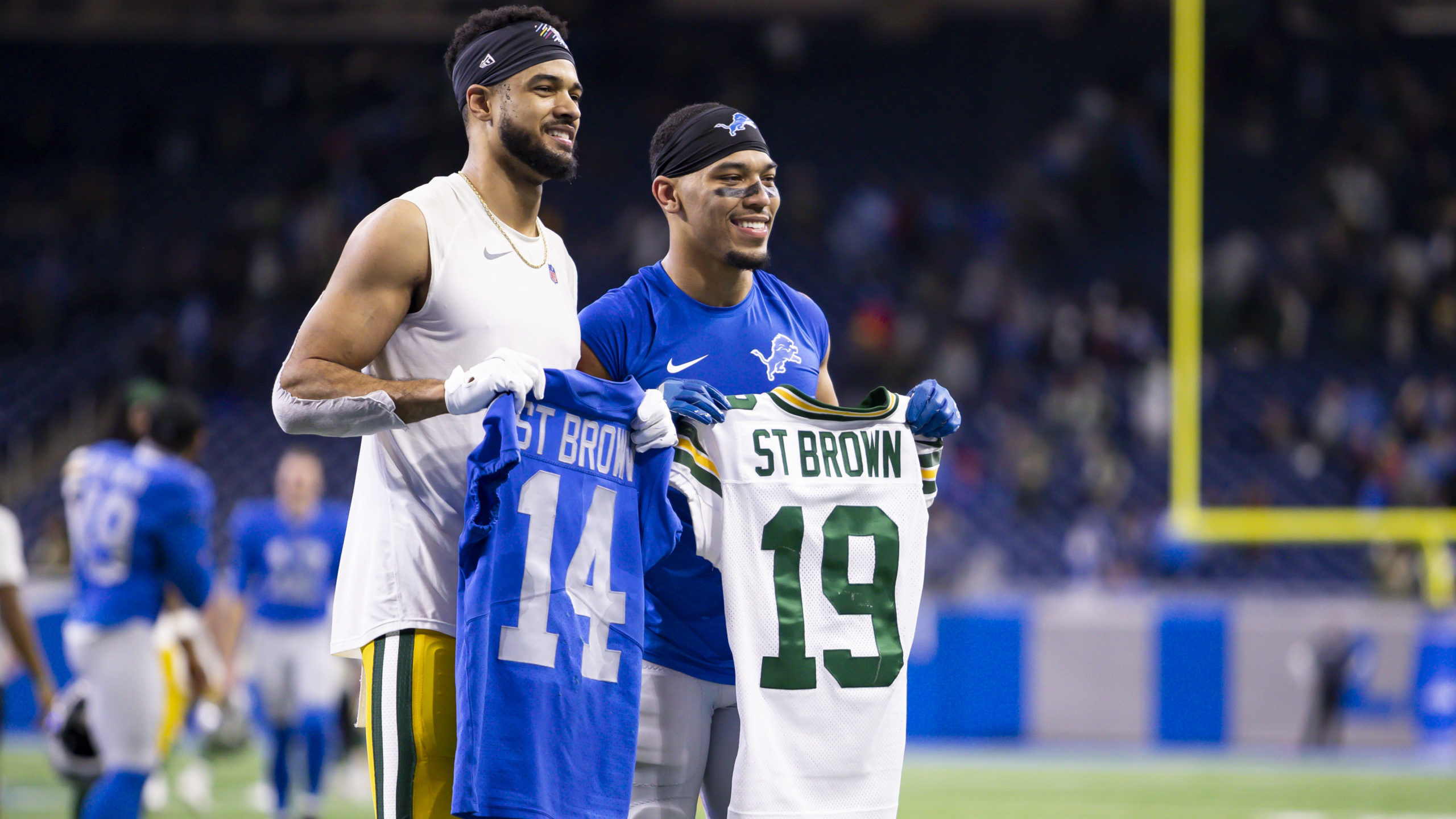 St. Brown Brothers Don’t Hold Back Predicting Lions vs. Bears Matchup
