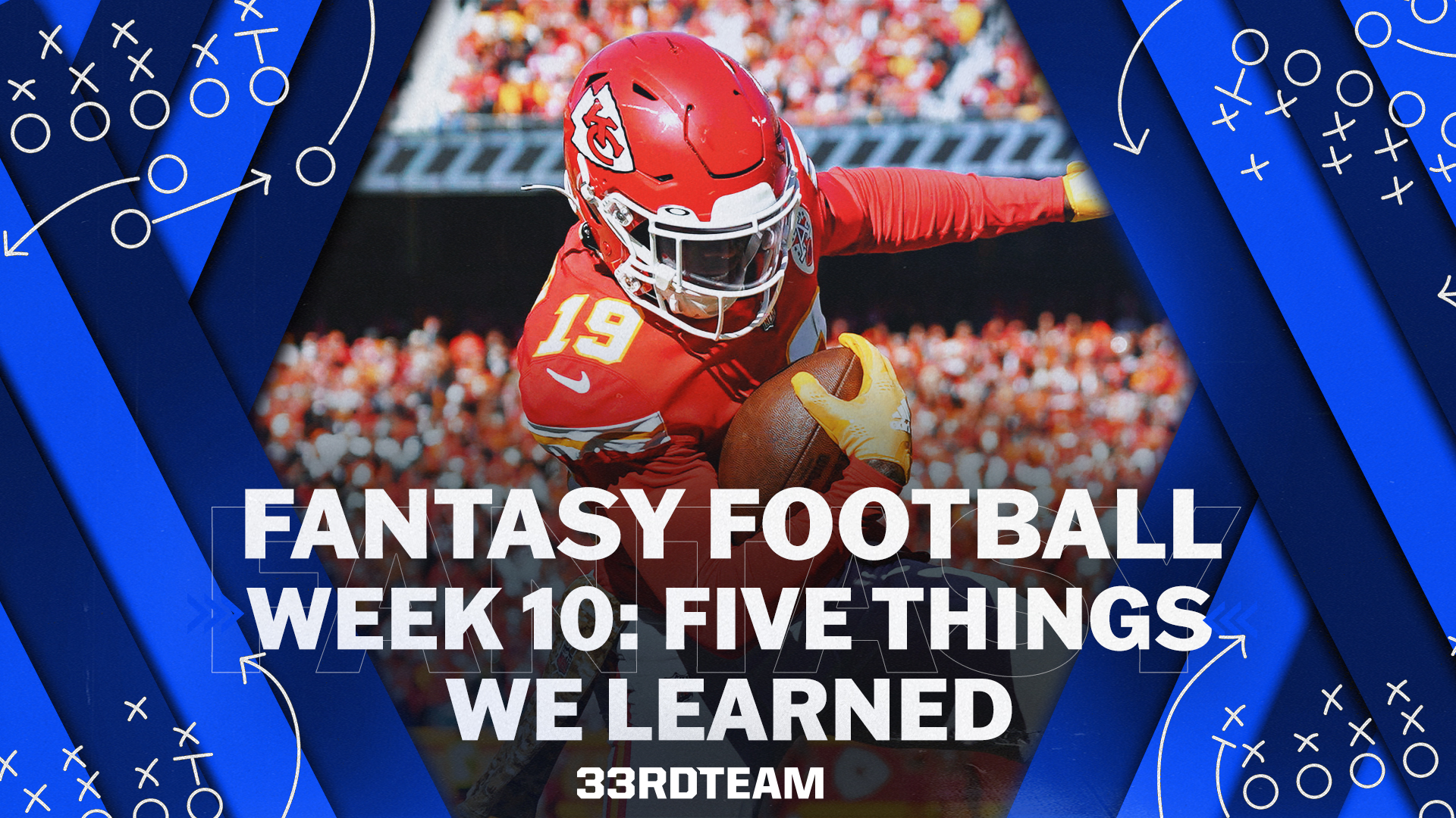 Fantasy Football NFL Week 10: Five Things We Learned