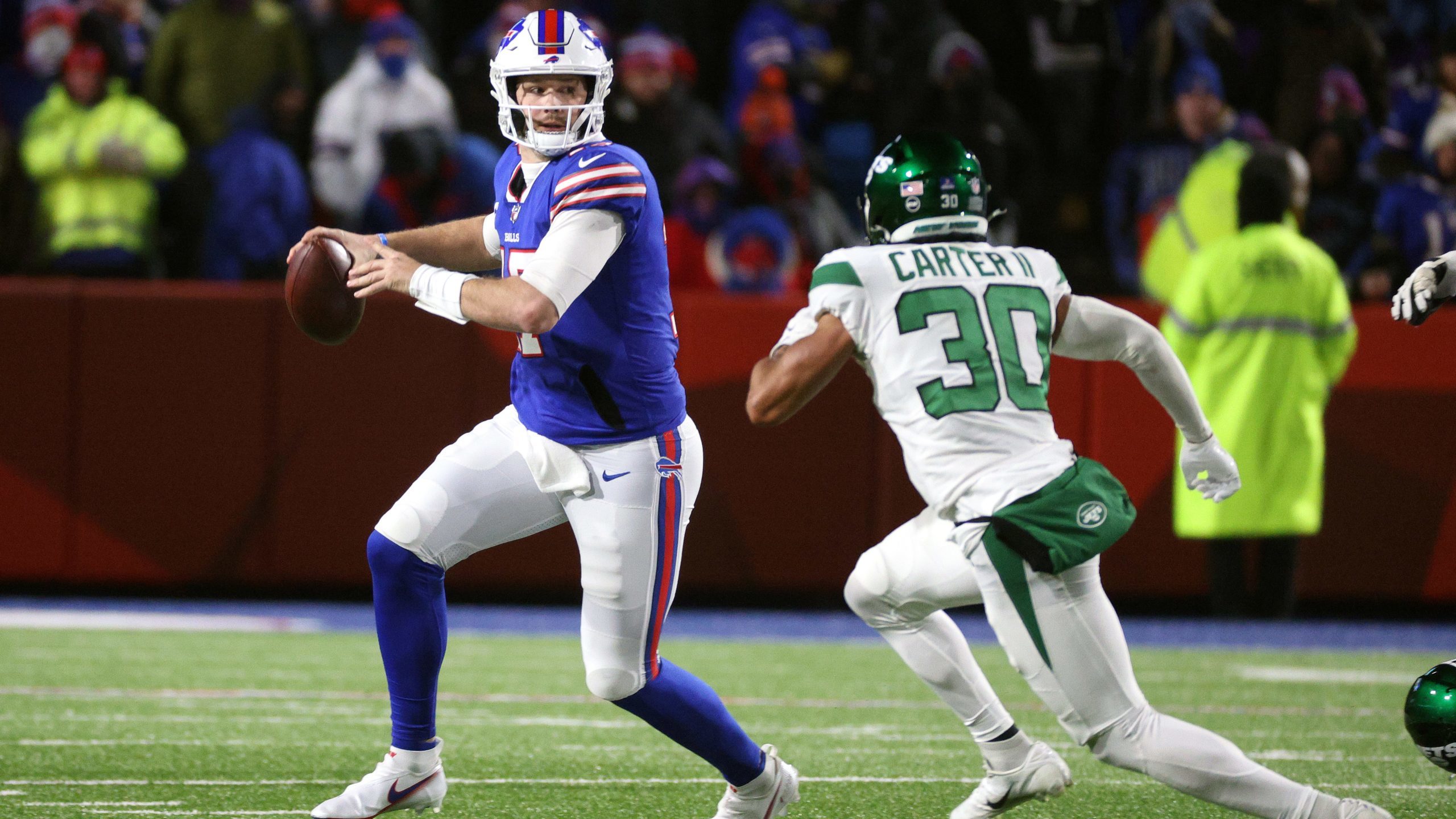 Josh Allen Michael Carter II Jets vs. Bills