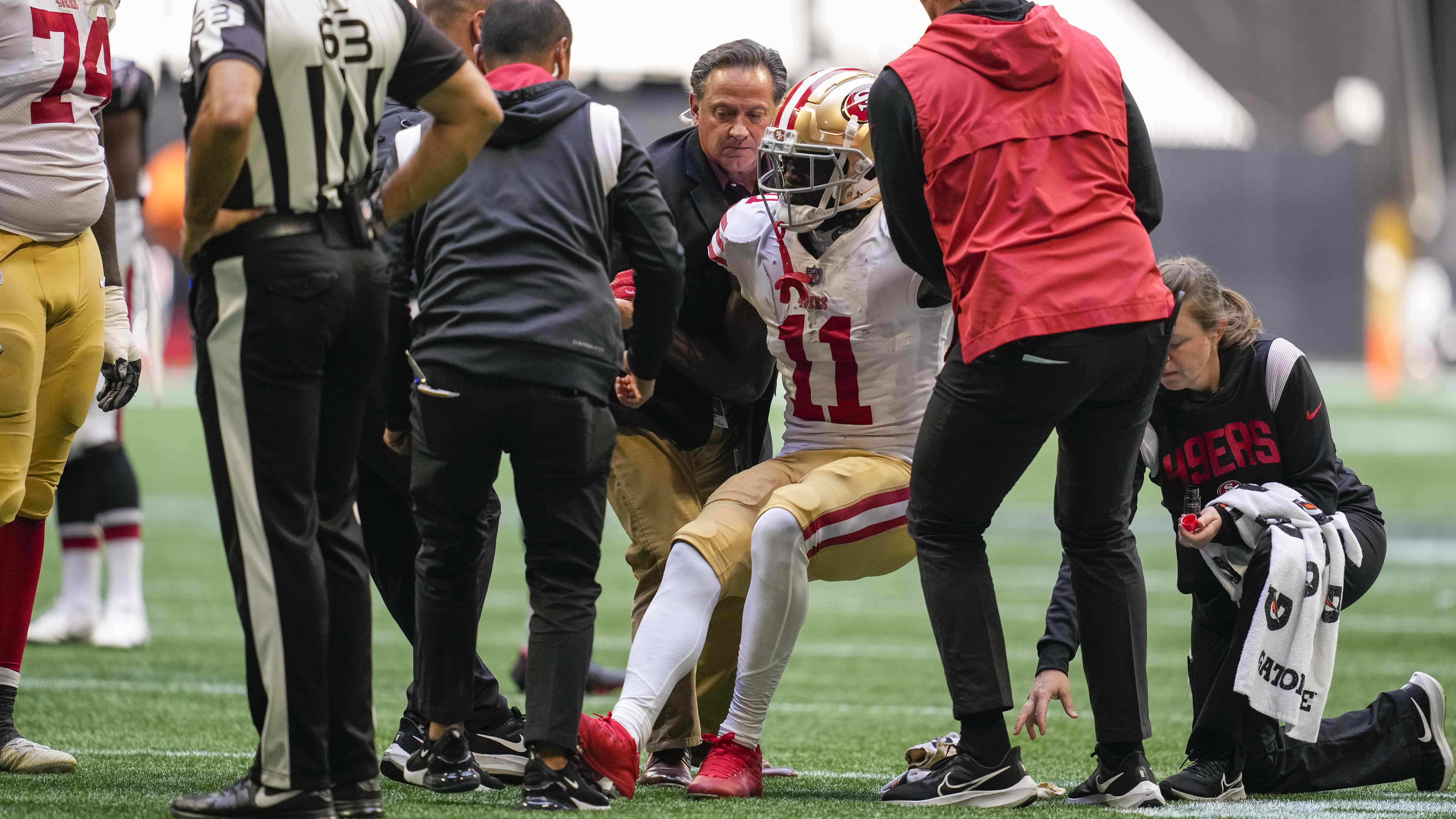 Brandon Aiyuk injured 49ers