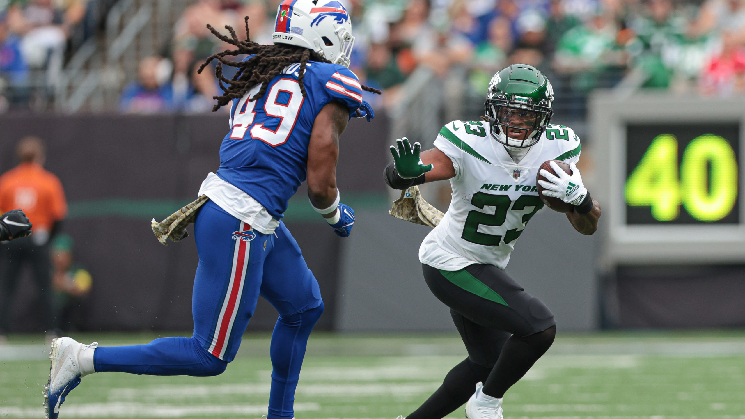 Tremaine Edmunds James Robinson Jets vs. Bills