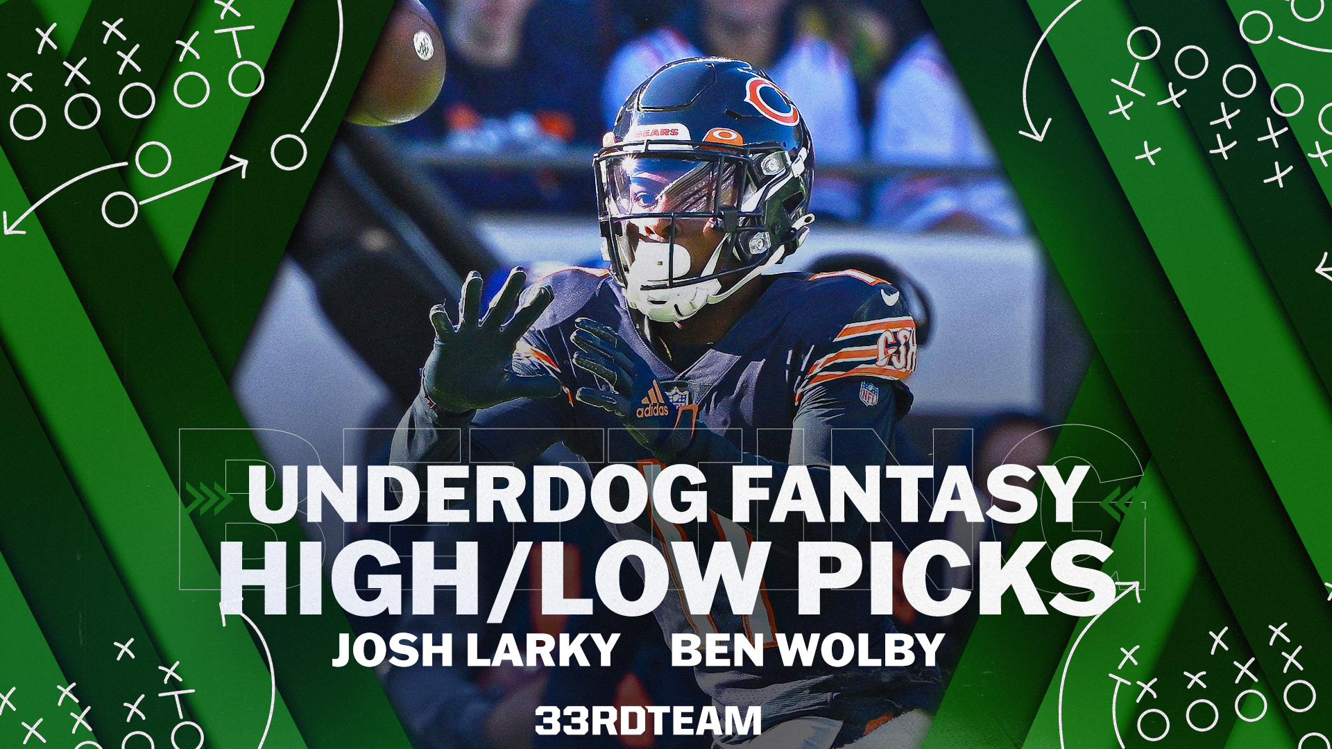 Josh Larky and Ben Wolby’s Underdog Fantasy High/Low Picks