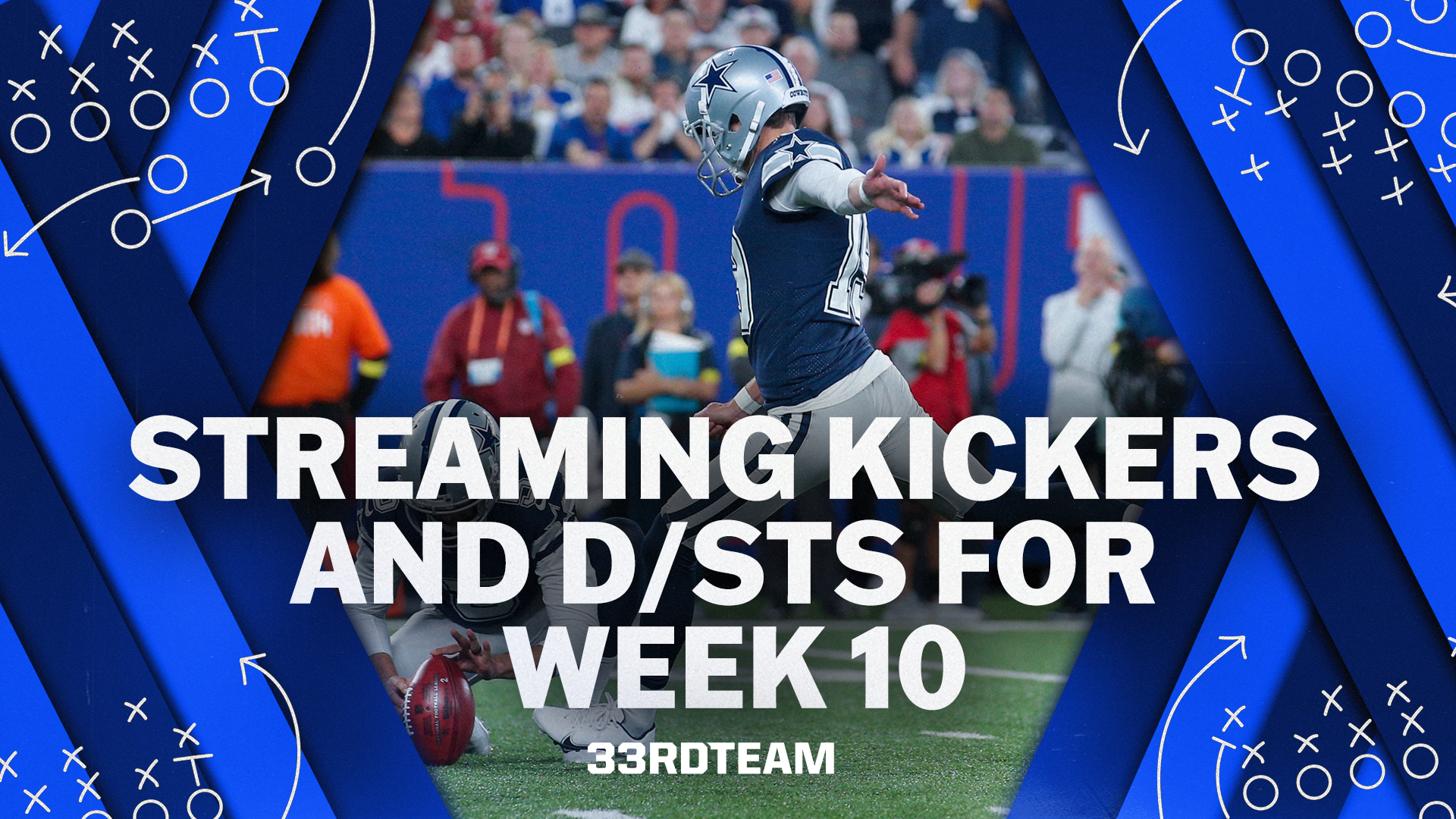 Top Streaming Fantasy Kickers and D/STs for Week 10