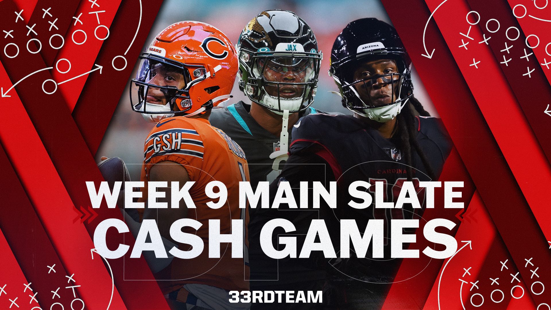 Week 9 DFS cash games