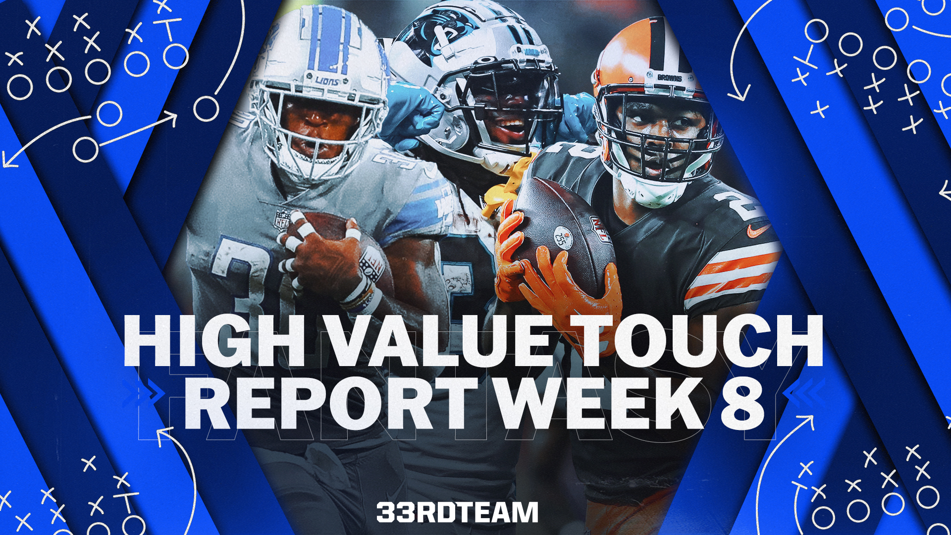 High-Value Touch Report: Week 8 Fantasy Football Rushing & Receiving Data