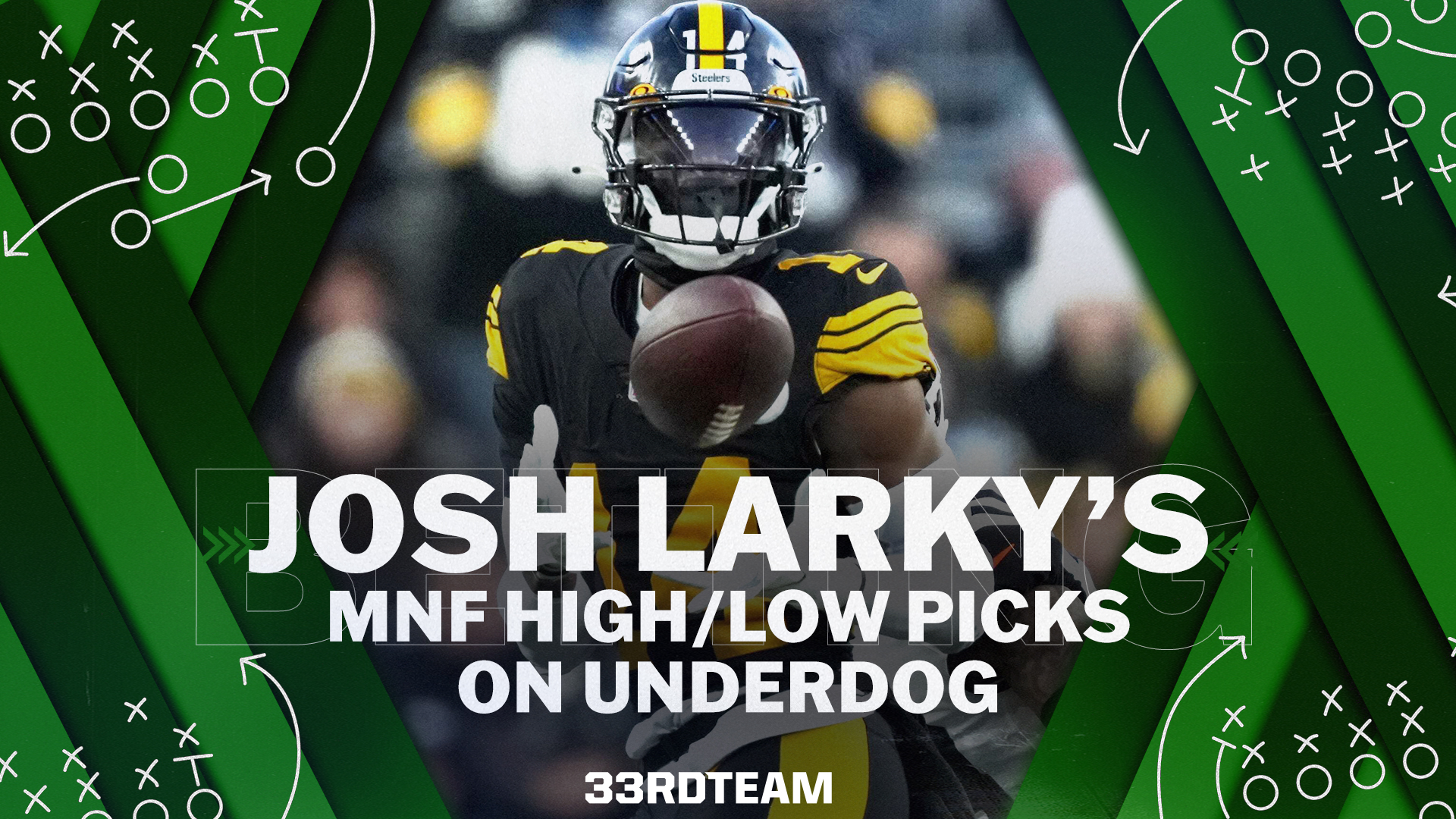 Josh Larky’s Steelers vs. Colts MNF Underdog High/Low Picks