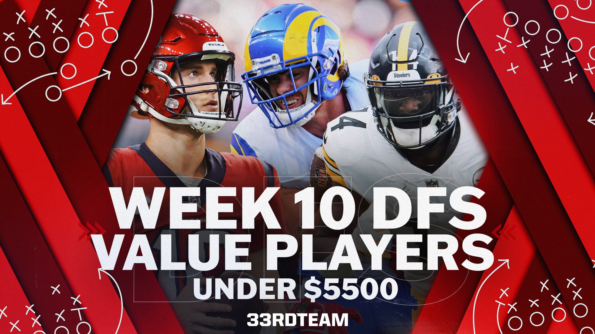 Cheap Thrills: Week 10 DFS Value Players Under $5500
