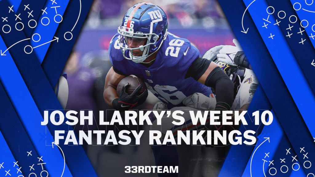 week 10 fantasy rankings