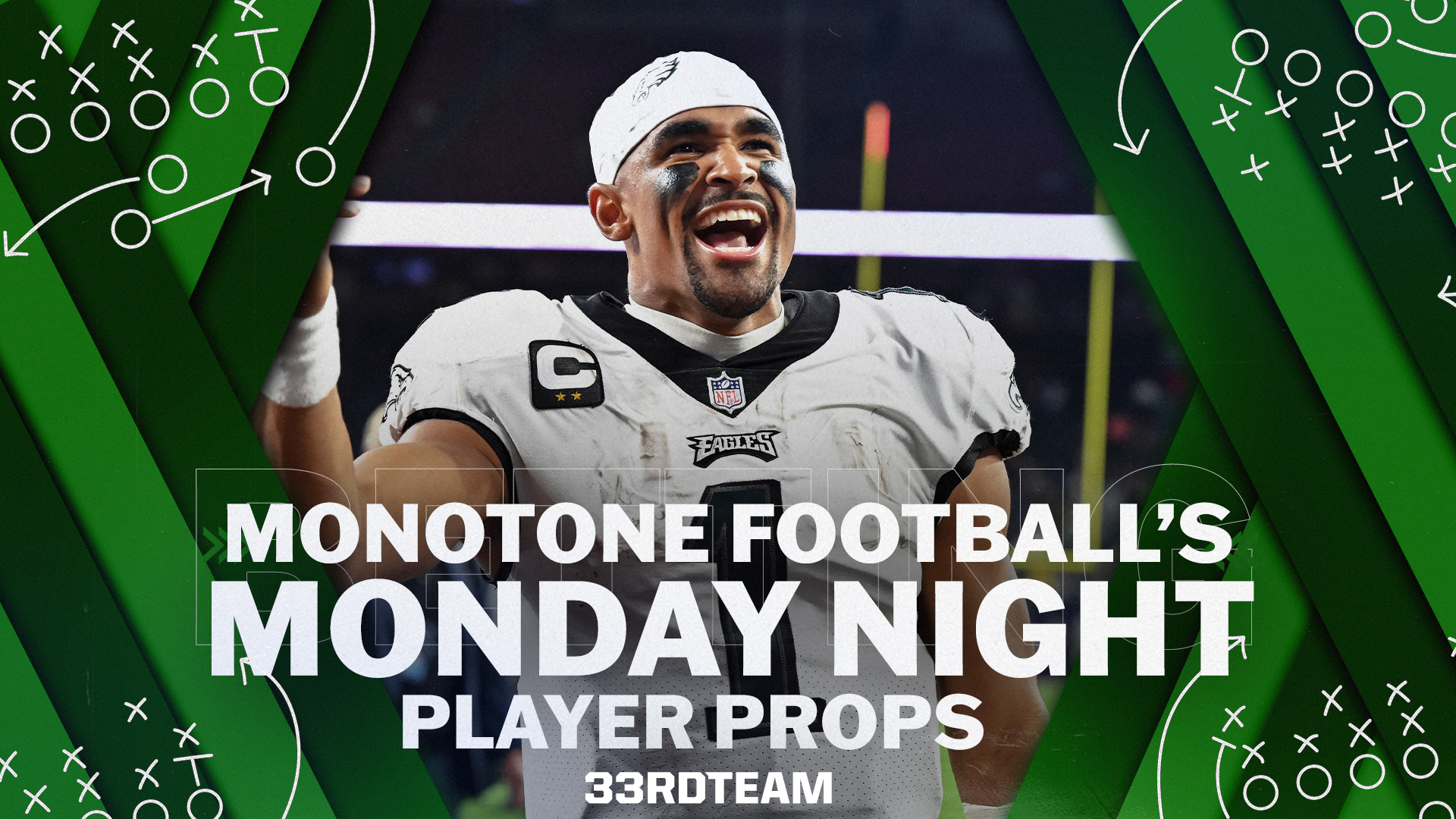 Monotone Football’s Monday Night Player Props: Commanders vs. Eagles