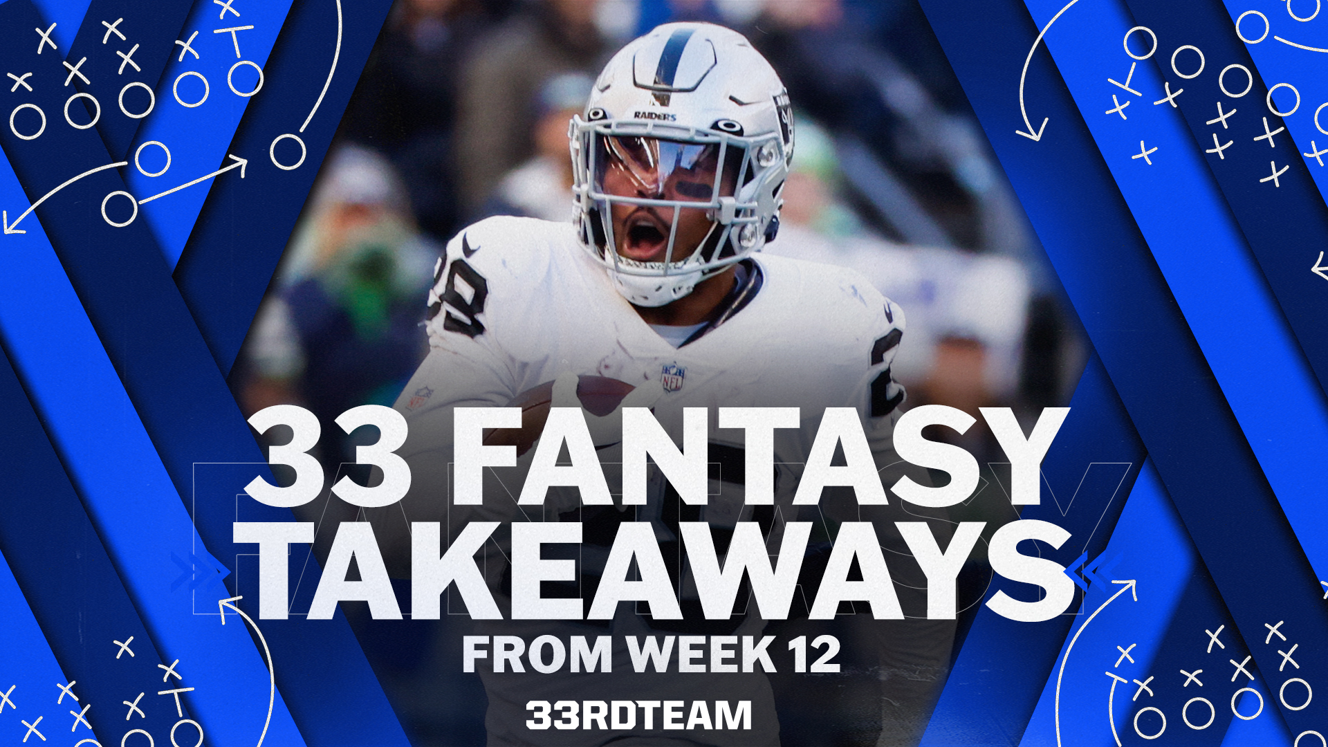 fantasy takeaways from week 12