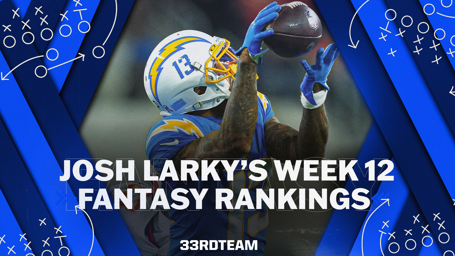 week 12 fantasy football rankings