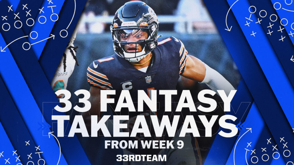 justin fields - Fantasy Takeaways from Week 9