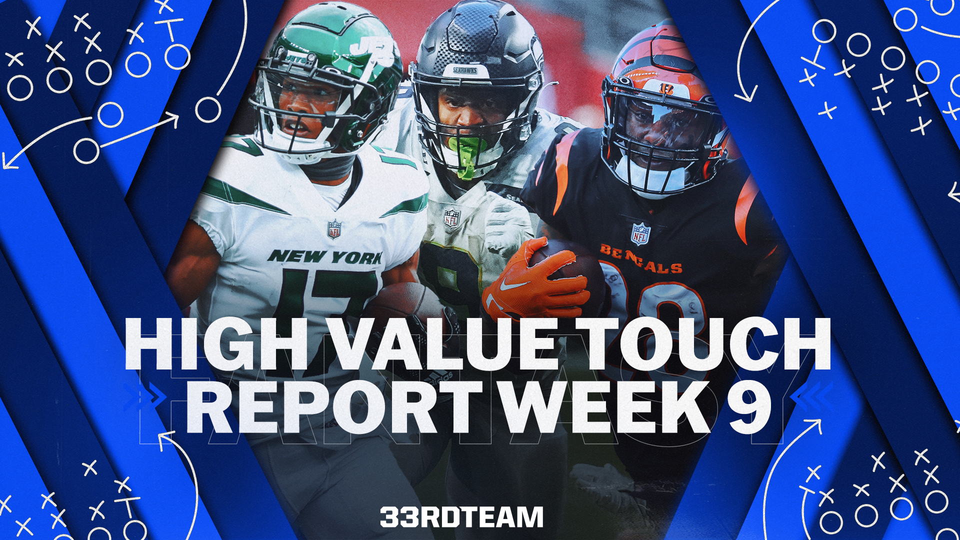 High-Value Touch Report: Week 9 Fantasy Football Rushing & Receiving Data