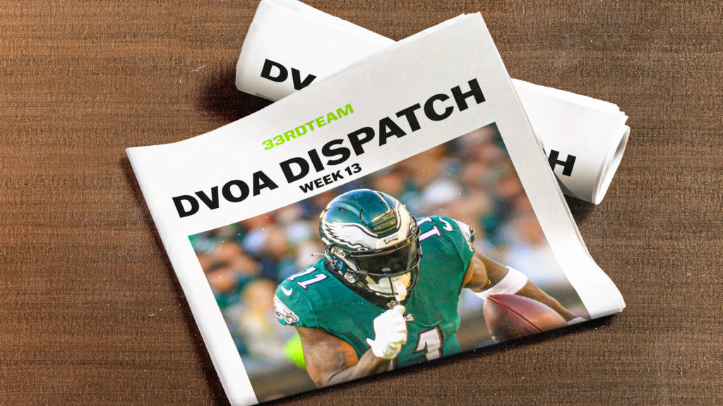 Week 13 DVOA Dispatch: Take Advantage of Jaguars vs. Porous Lions' Defense