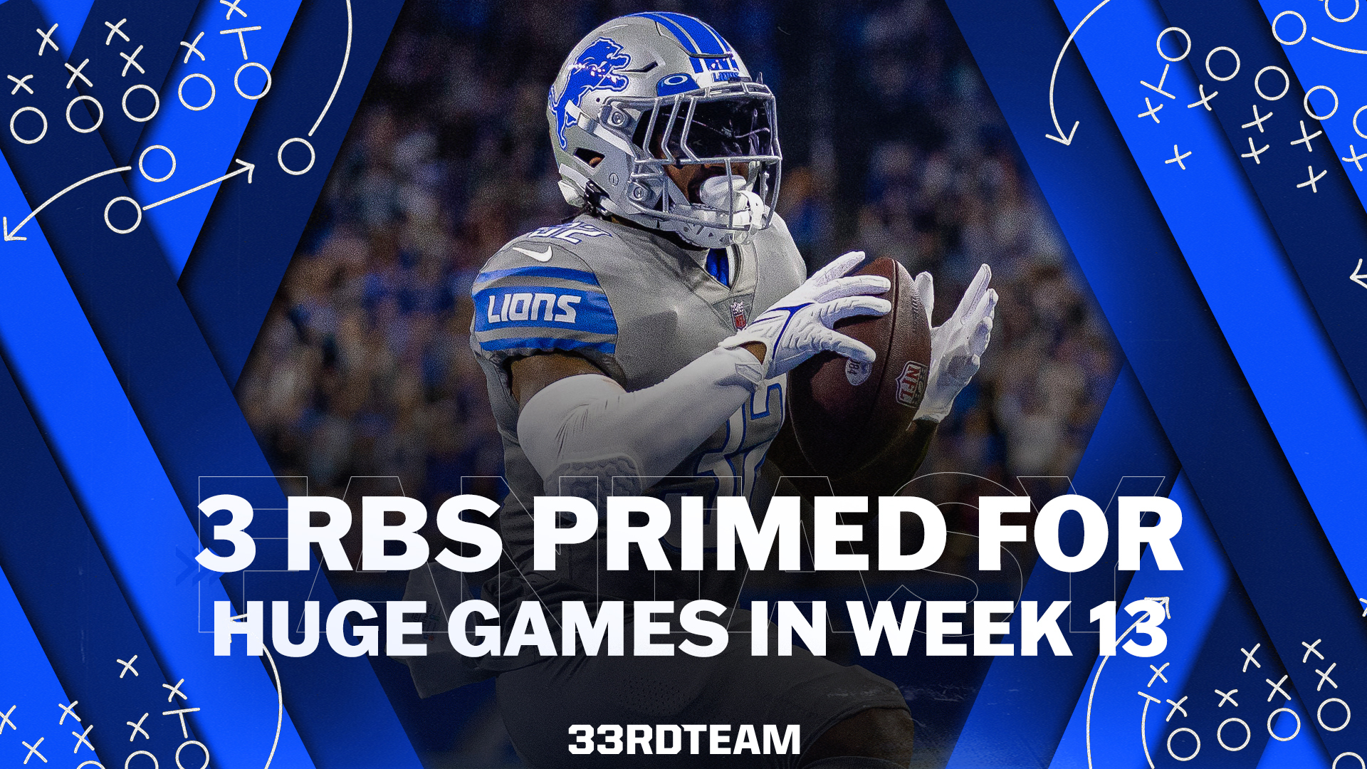 3 Fantasy RBs Primed for Huge Games in Week 13