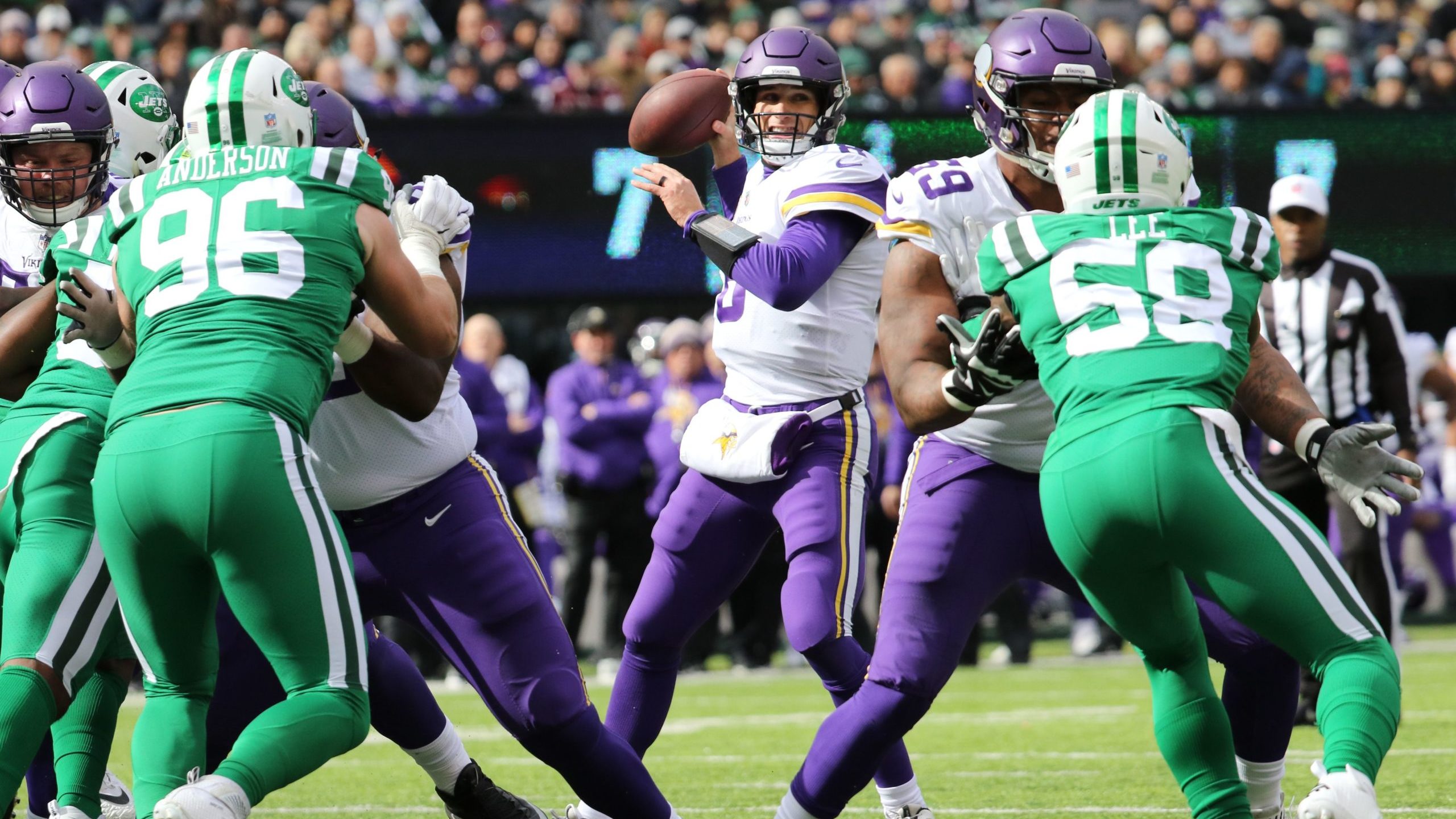 Kirk Cousins Vikings vs. Jets 2018